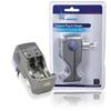 Caricabatteria universale HQ Charger 10 per caricare 2 o 4 pezzi di batterie AA/AAA.Adatto sia per batterie NiMH e NiCd, Batterie escluse.